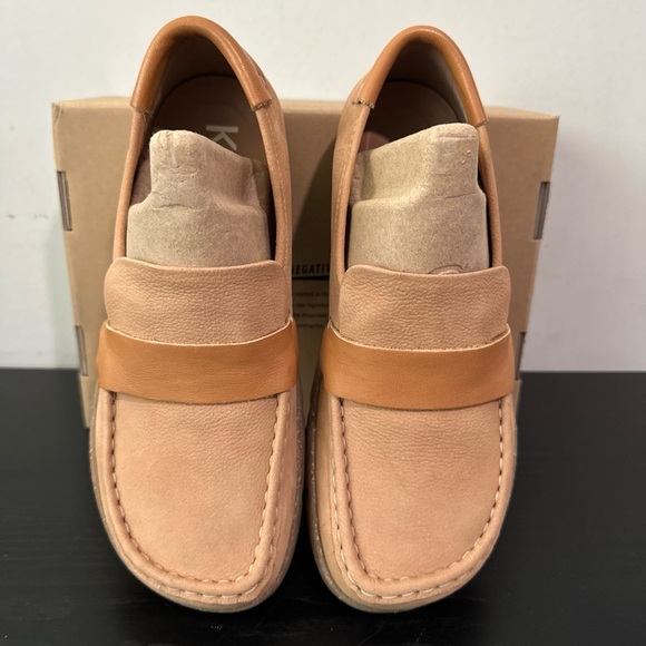 Kalso Earth Shoe DABB Size 8 Negative Heel Women Cognac Nubuck Loafer - Picture 3 of 10